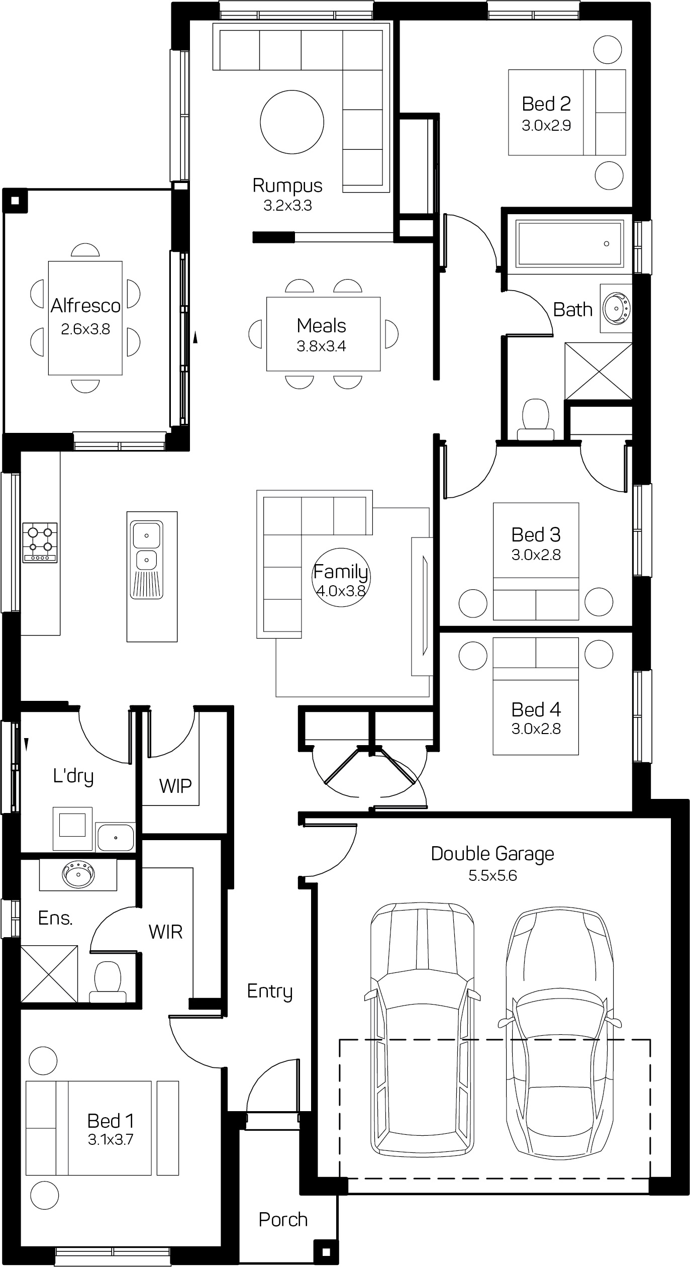 Modern single-story home facade for the Mana 20 design at Haven Estate Cambewarra, featuring the Amalfi architectural style with a clean, coastal aesthetic.