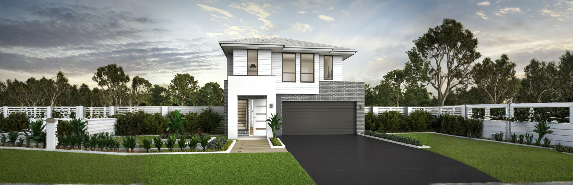 Detailed floor plan for Lot 745 Haven Estate featuring a 4-bedroom, 2.5-bathroom home with a double garage and open-plan kitchen and family zones.